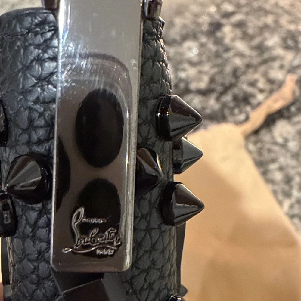 Christian Louboutin Black Spiked Panettone Loubinthesky Wallet